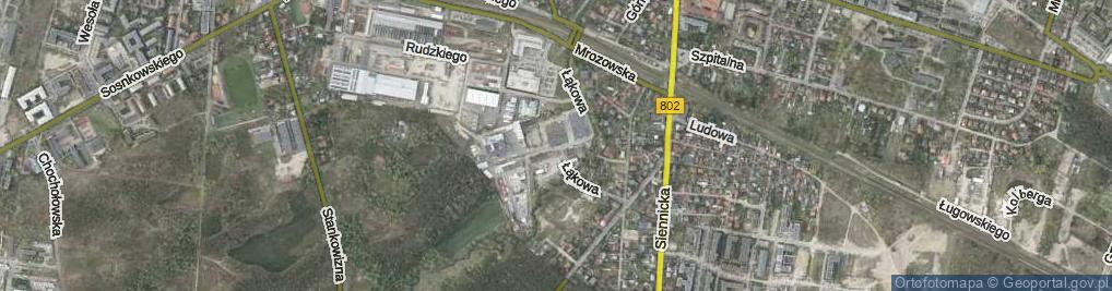 Zdjęcie satelitarne Łąkowa ul.